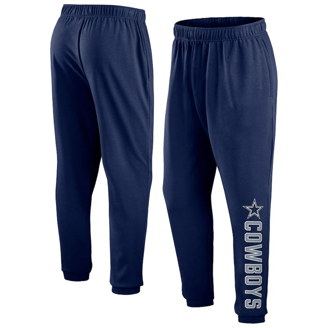 Men's Dallas Cowboys Navy Chop Block Fleece Sweatpants Men's Dallas Cowboys Navy Chop Block Fleece Sweatpants